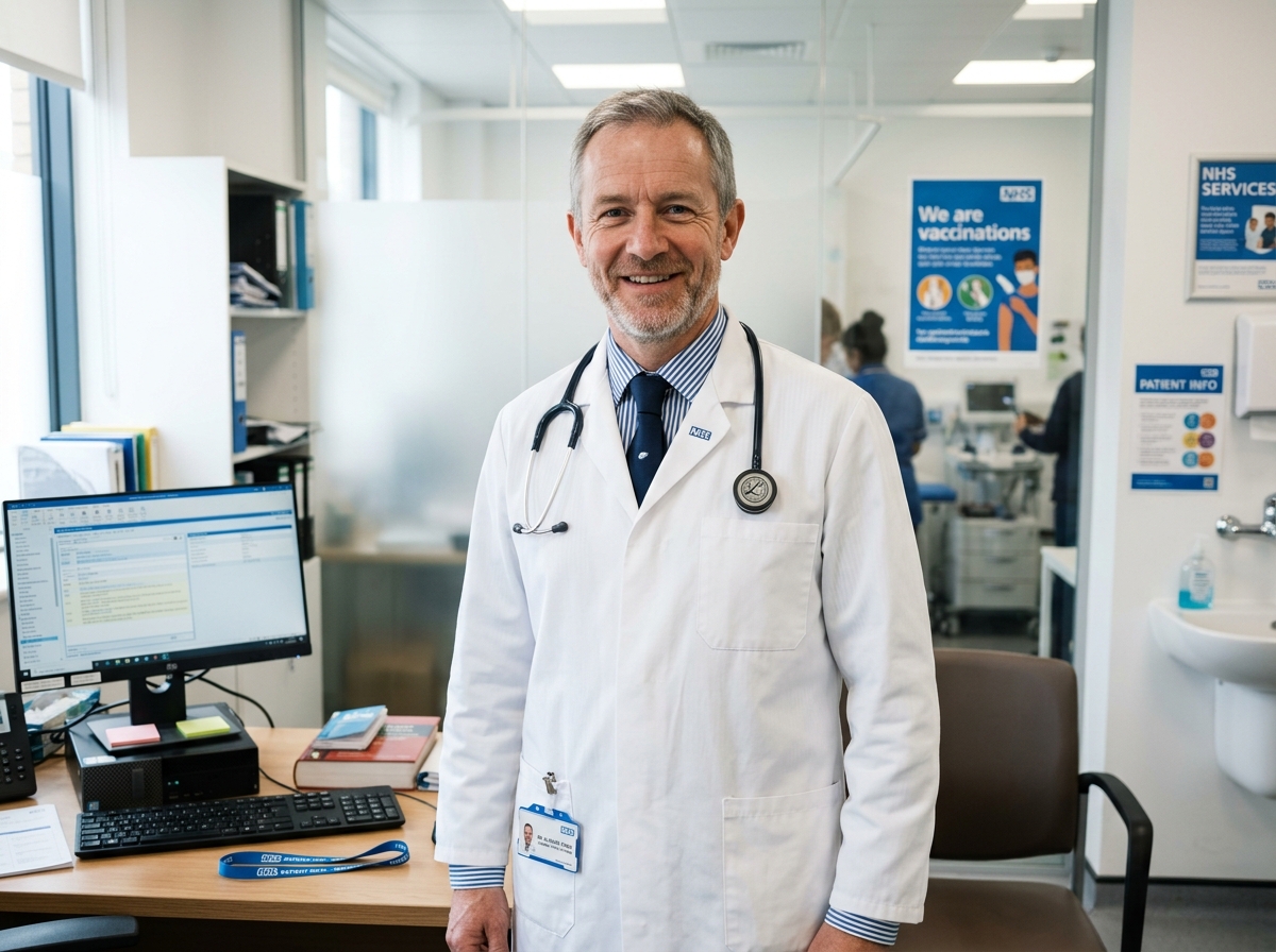 Dr. Alistair Vance, Consultant Urologist in London clinic consultation room